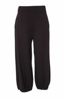 Pin Tuck Hem Trouser - Black