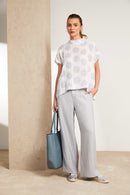 Wide Leg Trouser - Silver