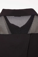 Wrap Over Detail Cotton Shirt - Black