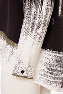 Brush Stroke Print Shirt - White/army