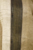 Wide Stripe Scratch Print Top - Army