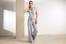 Asymmetric Style Waistcoat - Silver
