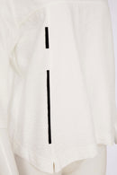 Contrast Piping Round Neck Top - White