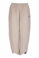 Curved Hem Trouser - Pebble