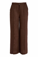 Side Pocket Wide Leg Trouser - Cocoa