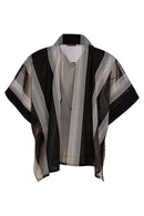 Striped Organza Shirt - Black/white