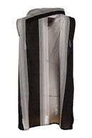 Contrast Sides Stripe Top - Black/white