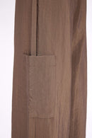 Contrast Waist Wide Leg Trouser - Taupe
