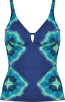Padded Tankini 78120 - Aqua/navy