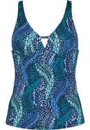 Padded Tankini - Blue Multi