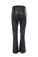 Leatherette Flare Trouser - Black