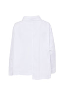 Side Placement Print Shirt - White/black