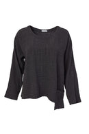 Seam Detail Square Top - Anthracite