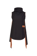 Raw Seams Top - Black/spice