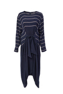Naya Stripe Dress - Navy