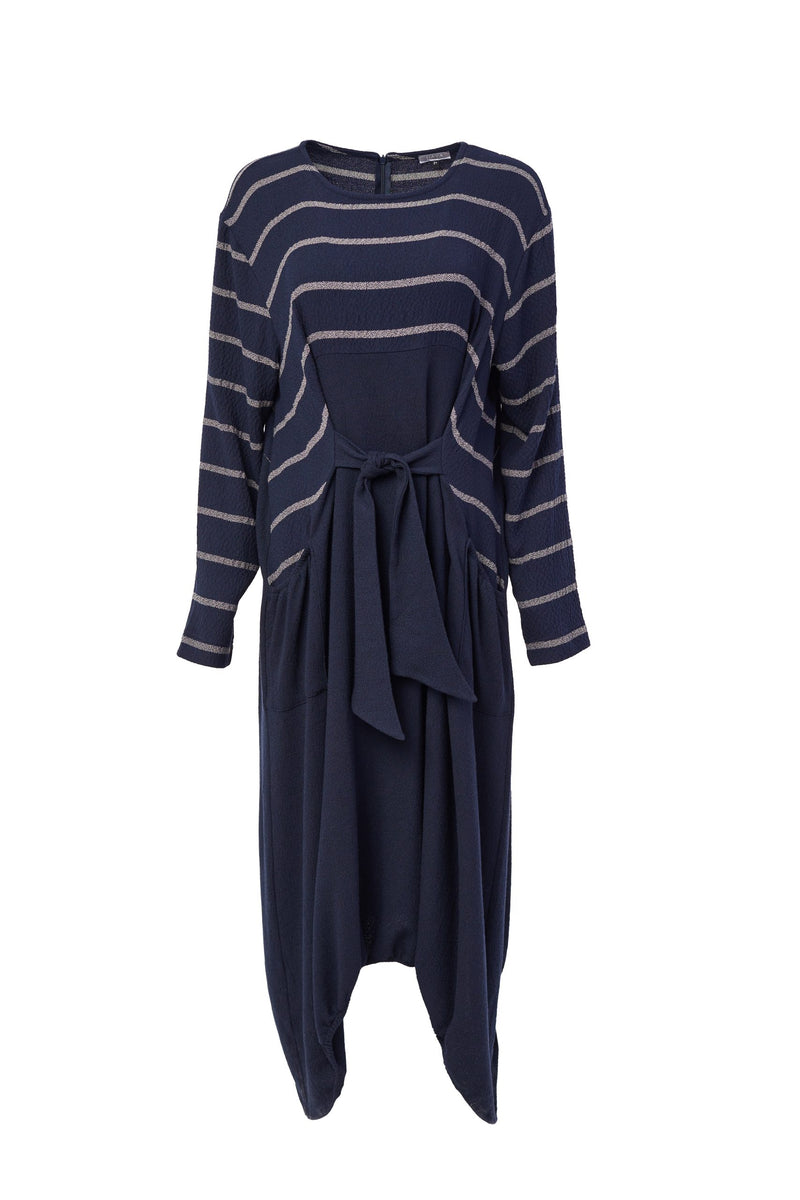 Naya Stripe Dress - Navy