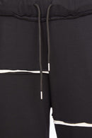 Contrast Trim Trouser - Black/sand