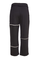 Contrast Trim Trouser - Black/sand