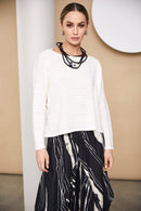 Ribbed Knit Top - Cream