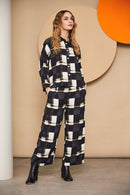 Block Print Shirt - Black/butter