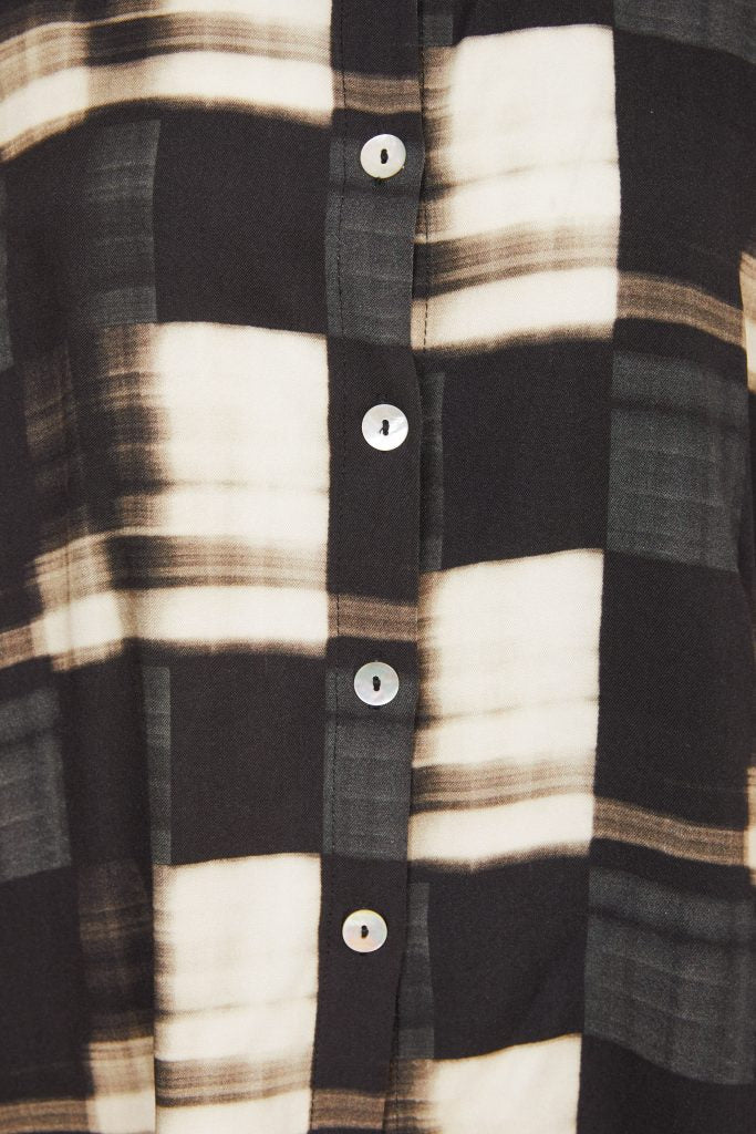 Block Print Shirt - Black/butter