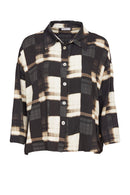 Block Print Shirt - Black/butter