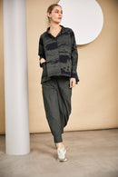 Side Pocket Cuff Trouser - Forest