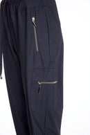 Side Pocket Cuff Trouser - Black