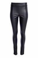 Leatherette Leggings - Black