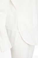 Hem Panel Jersey Top - Cream