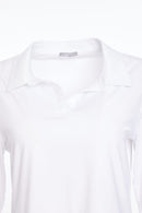 Hem Panel Jersey Top - White