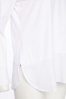 Hem Panel Jersey Top - White