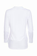 Hem Panel Jersey Top - White