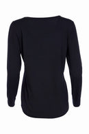 Basic Jersey Long Sleeve Top - Black
