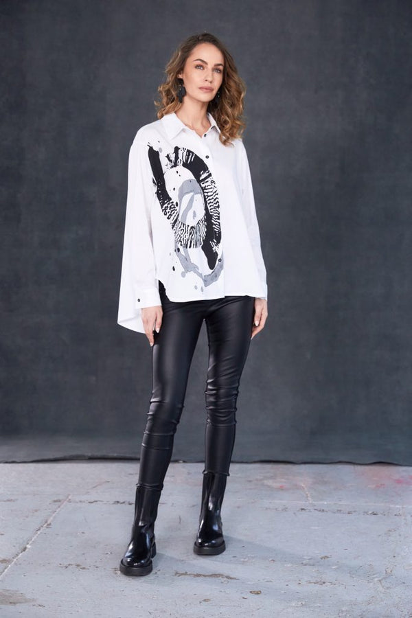 Leatherette Leggings - Black