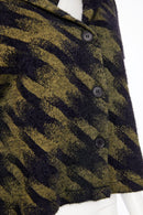 Houndstooth Knit Jacket - Moss