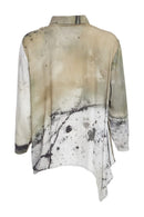 Abstract 2 Tone Print Shirt - Moss