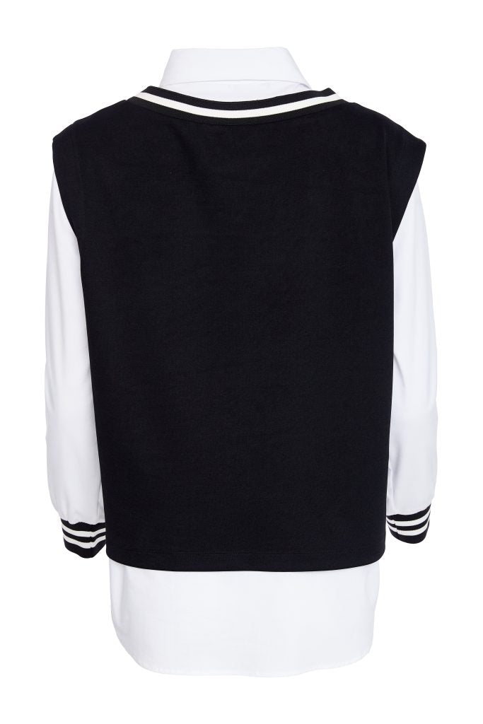 2 Piece Shirt - Black/white