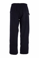 Zip Detail Wide Leg Trouser - Black