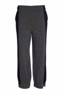 Contrast Side Panel Stripe Trouser - Black/grey