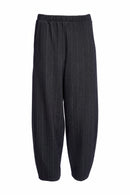 SidePocket Pinstripe Shaped Trouser - Black/white