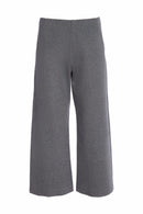 Side Pocket Crop Wide Leg Trouser - Black