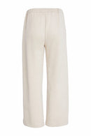 Wide Leg Pull Up Trouser - Sand