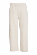 Wide Leg Pull Up Trouser - Sand