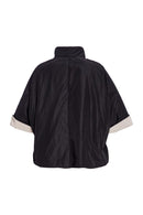 High Neck Jacket - Black/taupe