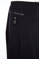 Zip Detail Panelled Skirt - Black