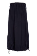 Zip Detail Panelled Skirt - Black