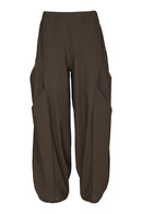 Tucked Front Shaped Trouser - Choko