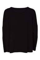 Colour Block Placement Print Top - Black/thyme