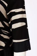 Print Dress - Black/sand